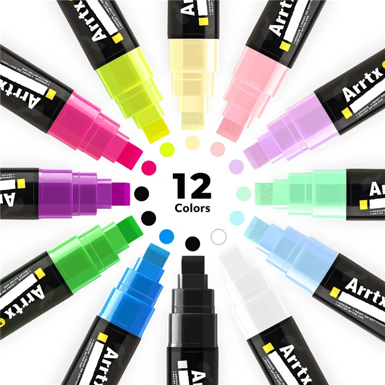 Art 30 Colors akryylimaalauskynät kalliomaalaukseen