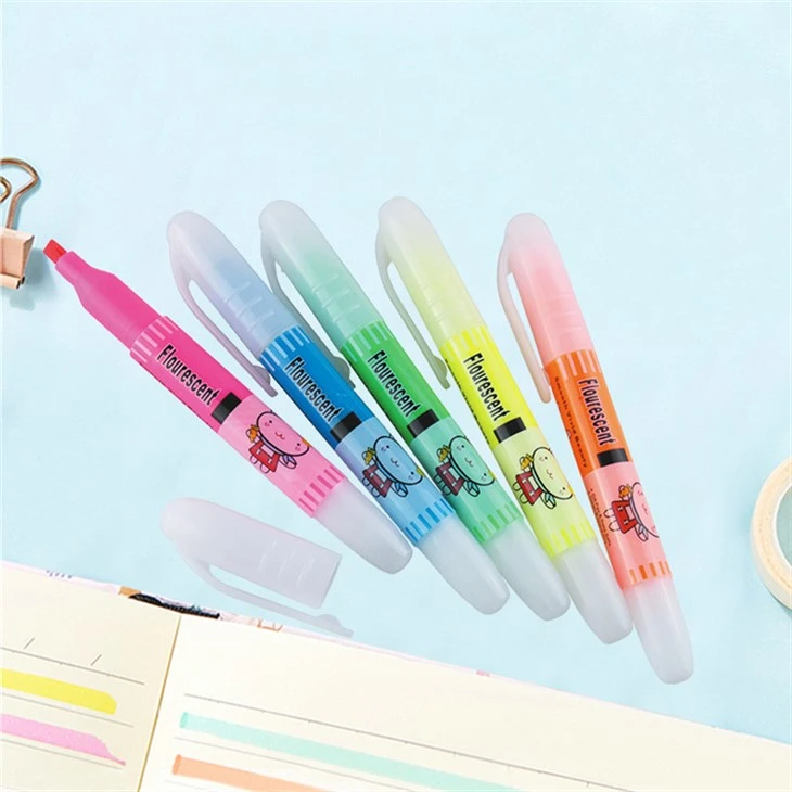 5 Colors Pack Big Volume Highlighter kynäsetti