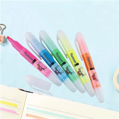 5 Colors Pack Big Volume Highlighter kynäsetti